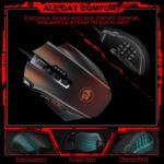 Redragon Gaming Mouse, MMO Mouse Gaming UP 12400 DPI, 19 Macro Programmable Buttons, RGB Mouse with 12 Side Buttons, 8 * 2.4g Weight Tuning for PC Laptop MOBA FPS, M901K, Black - Image 4