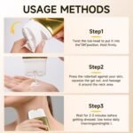 Gaayou AH-8 Firming Neck Cream with Roller - Neck Firming Cream Advanced Tightening & Lifting Treatment Contains Hexapeptide for Crepey Skin, Sagging Neck and Wrinkles Women Men - Image 7