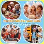 Gardenature 10FT Climbing Dome, Outdoor Jungle Gym for Kids, Geometric Dome Climber Supporting 880 Lbs Anti-Rust Metal Outdoor Play Structure ASTM Approved Blue & Yellow - Image 7