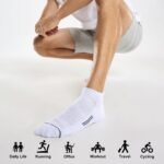 FITRELL 6 Pack Men's Ankle Running Socks Low Cut Cushioned Athletic Sports Socks 7-9/9-12/12-15 - Image 7
