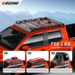 IIIREENO Heavy Duty Top Roof Rack Accessories Compatible with 2024-2025 Tacoma Double Cab 4 Doors (4th Gen) Pickup/No Drilling - Image 3
