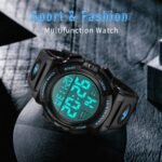 Mens Digital Watch Sports Military Watches Waterproof Outdoor Chronograph Wrist Watches for Men with LED Back Ligh/Alarm/Date - Image 5