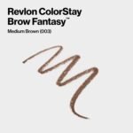 Revlon ColorStay Brow Fantasy, All In One Eyebrow Powder Pencil with Shaping Clear Gel, Gel Infused with Panthenol, Smudge-proof, 16HR Visibly Full Brows, 003 Medium Brown - Image 4