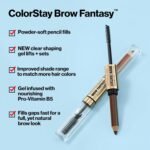 Revlon ColorStay Brow Fantasy, All In One Eyebrow Powder Pencil with Shaping Clear Gel, Gel Infused with Panthenol, Smudge-proof, 16HR Visibly Full Brows, 003 Medium Brown - Image 5
