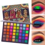 UCANBE EXOTIC FLAVORS Eyeshadow Palette + 15 PCS Eye Brushes Makeup Set 48 Colors Neon Shimmer Matte Glitter Eye Shadow Po. - Image 7