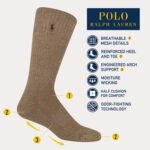 POLO RALPH LAUREN Men's Performance Crew Socks 6 Pack - Image 3