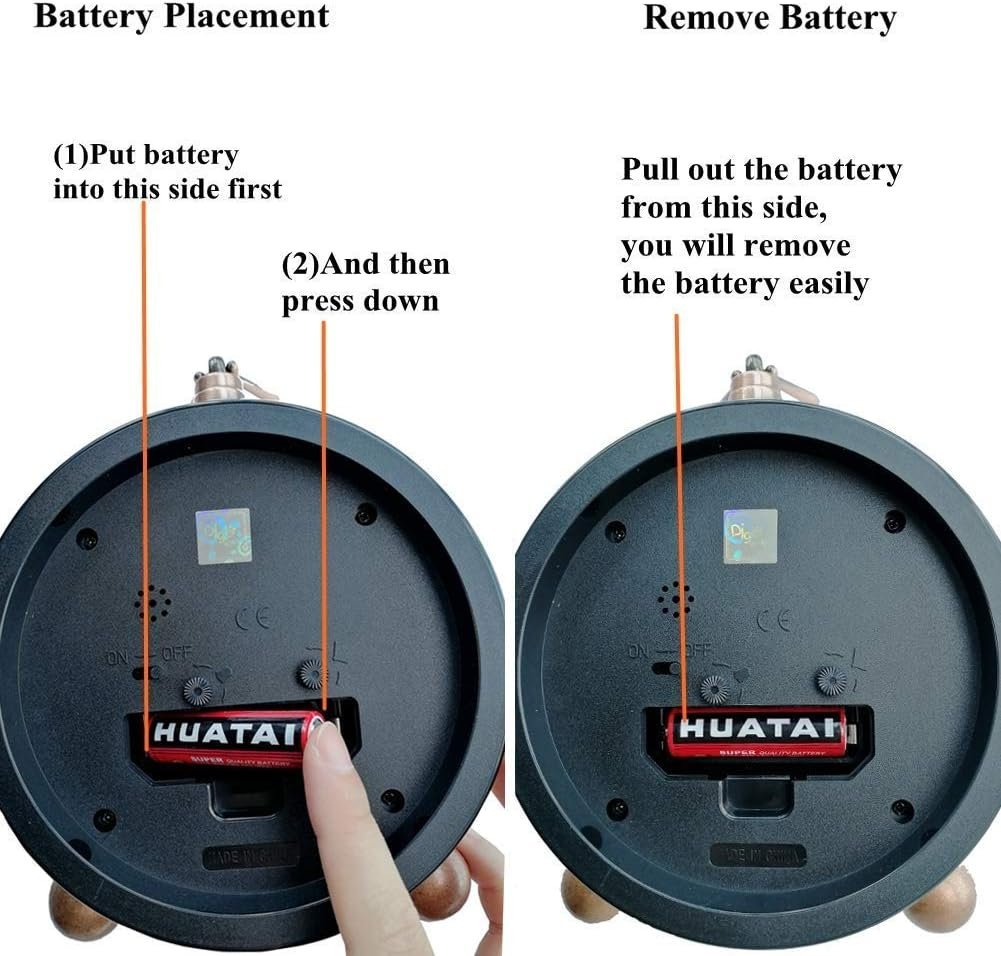 JUSTUP Vintage Table Clock, Iron European Style Desk Clock Battery Operated Non-Ticking Mantle Clock for Home Decor (Silver) - Image 5