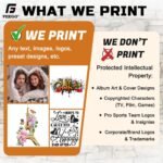 FEEGO Custom T Shirts for Men Women Create Your Own Custom Shirt with Text Image Logo Print Front & Back Design Option - Image 5