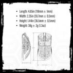 ARBITER Akitsu 8K Carbon Fiber Composite Gaming Mouse - Ultra-Light 38g, Wireless, 26k DPI, USB-C Fast Charging, 60Hr Battery Life, 8k Polling Rate, PIXART 3395 Sensor, LCD Display - Image 6