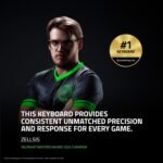 Razer Huntsman V3 Pro TKL Esports Gaming Keyboard: Analog Optical Switches - Razer Snap Tap - Rapid Trigger - Adjustable Actuation - Media Keys & Dial - Doubleshot PBT Keycaps - Wrist Rest - Black - Image 3