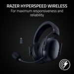 Razer BlackShark V3 X HyperSpeed Wireless Gaming Headset for PC: 50mm Drivers - Cardioid Mic - 2.4 GHz, Bluetooth, USB - Works with Mac, PS5, Nintendo Switch, Smartphone - 70 Hr Battery - Black - Image 6