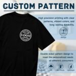 Custom T Shirts for Men Women Personalized Tshirts Design with Your Text Logo Photo Cotton T-Shirts Front/Back - Image 7