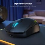 Snpurdiri 60% Wireless Gaming Keyboard and Mouse Combo,LED Backlit Rechargeable 2000mAh Battery,Small Membrane But Mechanical Feel Keyboard + Popular RGB Mice for Gaming,Business Office - Image 6