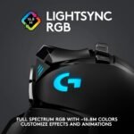 Logitech G502 Lightspeed Wireless Gaming Mouse with Hero 16K Sensor, PowerPlay Compatible, Tunable Weights and Lightsync RGB - Black (Renewed) - Image 9