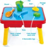 Toddler Sensory Kids Table with Lid | Sensory Bin | Kidoozie | Mega Block Compatible Lid | Indoor Outdoor Use , Red, G02521 17 x 12.5 x 11 inches - Image 3