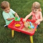 Toddler Sensory Kids Table with Lid | Sensory Bin | Kidoozie | Mega Block Compatible Lid | Indoor Outdoor Use , Red, G02521 17 x 12.5 x 11 inches - Image 6
