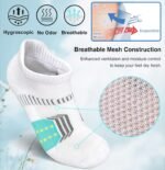 Womens Athletic Cushioned Anti-Blister Comfort Running Ankle Socks 5 Pairs - Image 3
