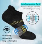 Womens Athletic Cushioned Anti-Blister Comfort Running Ankle Socks 5 Pairs - Image 6