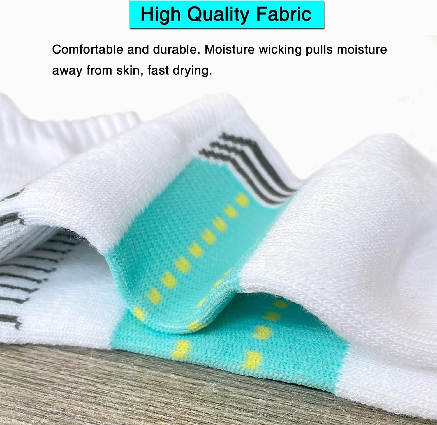 Womens Athletic Cushioned Anti-Blister Comfort Running Ankle Socks 5 Pairs - Image 7