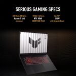 ASUS TUF Gaming A18 Gaming Laptop | 18" WUXGA IPS 144Hz | AMD 8-Core Ryzen 7 260 | 32GB DDR5 2TB SSD | NVIDIA GeForce RTX 5060 (572 AI Tops) | Backlit Keyboard USB 4 Win11 Pro w/DLCA Accessory - Image 4