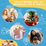 Magnetic Board for Kids, 1-2 Year Old Boy Gifts with Magnetic Letters and Numbers, Toddler Easel for Boy Birthday Christmas Gift (Blue) - Image 8