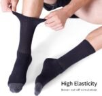 CS CELERSPORT 6 Pack Men's Cotton Athletic Crew Socks Full Cushioned Work Boot Socks - Image 5