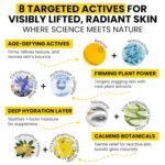 8-in-1 Radiant Neck Firming Cream, Tighten and Lift Neck Wrinkle Cream, Collagen Retinol Face and Chest Firming Tightening for Women and Men with Sagging Crepey Skin Over 50 & 60 - Image 3