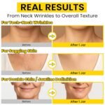 8-in-1 Radiant Neck Firming Cream, Tighten and Lift Neck Wrinkle Cream, Collagen Retinol Face and Chest Firming Tightening for Women and Men with Sagging Crepey Skin Over 50 & 60 - Image 4