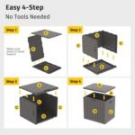 EAST OAK Outdoor Storage Box, 31 Gallon Deck Box Indoor and Outdoor Use, Waterproof Resin Storage Bin for Package Delivery, Patio Cushions, Gardening Tools, Lockable, UV Resistant, Grey - Image 6