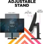 HP OMEN 23.8" FHD 165Hz Gaming Monitor, FHD Display (1920 x 1080), IPS panel, 99% sRGB, 90% DCI-P3, 16:9, AMD FreeSync Premium Technology, 24 (2023),Black - Image 5