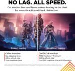 HP OMEN 23.8" FHD 165Hz Gaming Monitor, FHD Display (1920 x 1080), IPS panel, 99% sRGB, 90% DCI-P3, 16:9, AMD FreeSync Premium Technology, 24 (2023),Black - Image 9