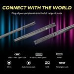 msi Thin 15.6" 144Hz FHD Gaming Laptop, Intel Core i5-13420H, 16GB DDR4 RAM, 512GB SSD, NVIDIA GeForce RTX 3050 Graphics, Backlit Keyboard, Wi-Fi 6, Windows 11, Gray, 1TB Docking Station Set - Image 10