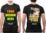Add Your Own Text Design Custom Personalized Front and Back Adult T-Shirt Tee - Image 2