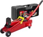 BIG RED T820014S Torin Hydraulic Trolley Service/Floor Jack with Blow Mold Carrying Storage Case, 1.5 Ton (3,000 lb) Capacity, Red - Image 2