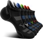 BULLIANT Men Running Socks 6Pairs-Ankle Athletic Socks Wicking Cushioned for Men Walking-Arch Compression Support - Image 2