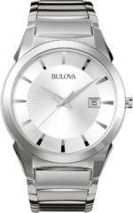 Bulova Men's 3-Hand Calendar Date Quartz Watch, Patterned Dial, 38mm Style: 96B015 - Image 2