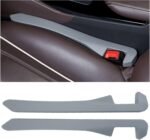 Car Seat Gap Filler 2 Pack, Universal Organizer for Car SUV Truck to Fill The Space Between Seat and Console, Car Seat Blocker and Catcher Prevent Things from Dropping, Easy to Install (Grey) - Image 2