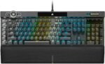 Corsair K100 RGB Optical-Mechanical Wired Gaming Keyboard - OPX Switches - PBT Double-Shot Keycaps - Elgato Stream Deck and iCUE Compatible - QWERTY NA Layout - Black - Image 2