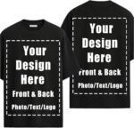 Custom T Shirts Front Back for Men Women Personalized T-Shirt Add Your Own Design with Image Text Logo Tee Tops - Image 2