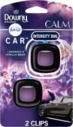 Febreze Car Vent Clip, Downy Calm Scent, 2 Count, 0.13 oz Total - Image 2