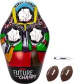Franklin Sports Kids Football Target Toss Game - Inflatable Throwing Target Toy with Soft Mini Footballs - Fun Kids Sports Game - Image 2