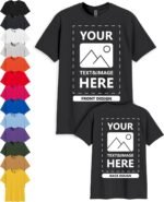 Gildan Custom T-Shirts - Personalized Unisex Crewneck Tee Shirt for Men, Women - Customize with Your Image, Text & Photo - Image 2