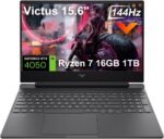 HP Victus 15 Gaming Laptop (15.6" FHD 144Hz, NVIDIA RTX 4050 6GB, AMD Ryzen 7 7445HS, 16GB DDR5 RAM, 1TB SSD, 6-Core (> Intel i7-13700H)), Backlit KB, Ethernet, Wi-Fi 6, Webcam, Win 11 Home - Image 2