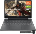 HP Victus 15.6" FHD 144Hz Gaming Laptop, AMD Ryzen 7 7445HS, GeForce RTX 4050 6GB GDDR6, 32GB DDR5, 1TB SSD, Backlit Keyboard, Copilot, Wi-Fi 6, Win 11 Pro, Mica Silver, 1TB Docking Station Set - Image 2