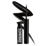 NYX PROFESSIONAL MAKEUP Vivid Matte Liquid Liner, Smear-Resistant Eyeliner with Precise Tip - Black - Image 2