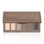 Nude Mini Eyeshadow Palette, 6 Colors Smoky Matte Taupe & Brown Neutral Eye Shadows, Highly Pigmented, Long-Lasting, Waterproof, Travel Size Makeup Palette with Mirror - Image 2