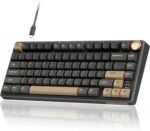 RK ROYAL KLUDGE R75 Wired Gaming Keyboard with Volume Knob, 75% Mechanical Gaming Keyboard Custom Gasket Mount with MDA Profile PBT Keycaps, QMK/VIA, Hot Swappable Silver Switch, Black - Image 2