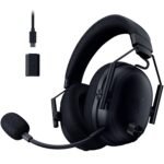 Razer BlackShark V3 Pro Wireless ANC Gaming Headset for PC: Full Band Mic - 50mm Drivers - 2.4 GHz, Bluetooth, USB, 3.5mm - Works with Mac, PS5, Nintendo Switch, Smartphone - 70 Hr Battery - Black - Image 2