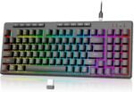 Redragon K517 Pro Wireless Gaming Keyboard, RGB Backlit, Tri-Mode BT/2.4GHz/USB-C, Mechanical Feel 94 Keys Computer Keyboard with 4 Macro Keys, Number Pad, 4000mAh Battery for Win/MAC - Image 2