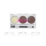 Ruby Kisses Go Brow Eyebrow Kit, Dual Shade Powder & Wax, Includes 3 Stencils, Perfect for Shaping & Defining, Natural Brow Look, Ideal for Sparse Brows - Image 2